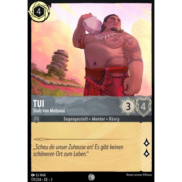 Tui - Stolz von Motunui  3INK-171-Holo