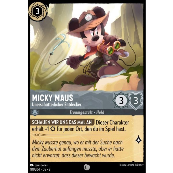 Micky Maus - Unersch&uuml;tterlicher Entdecker  3INK-181