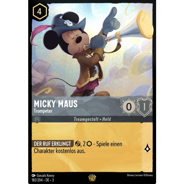 Micky Maus - Trompeter  3INK-182-Holo