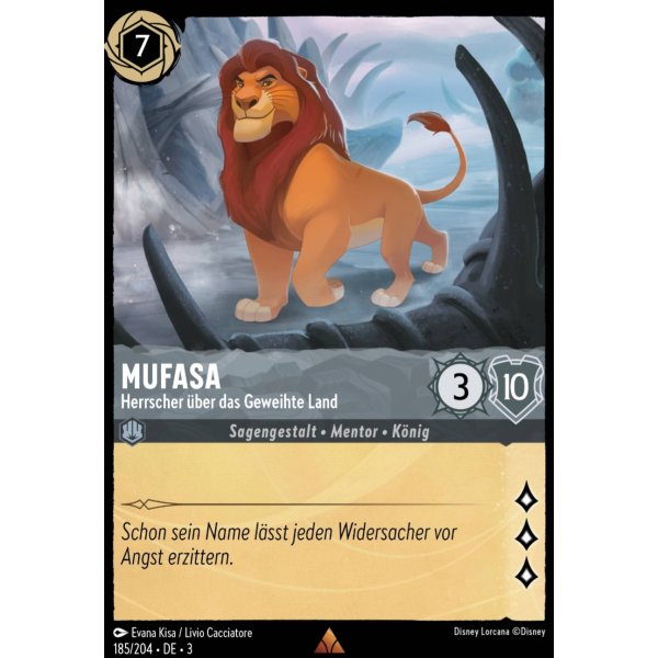 Mufasa - Herrscher &uuml;ber das geweihte Land 3INK-185