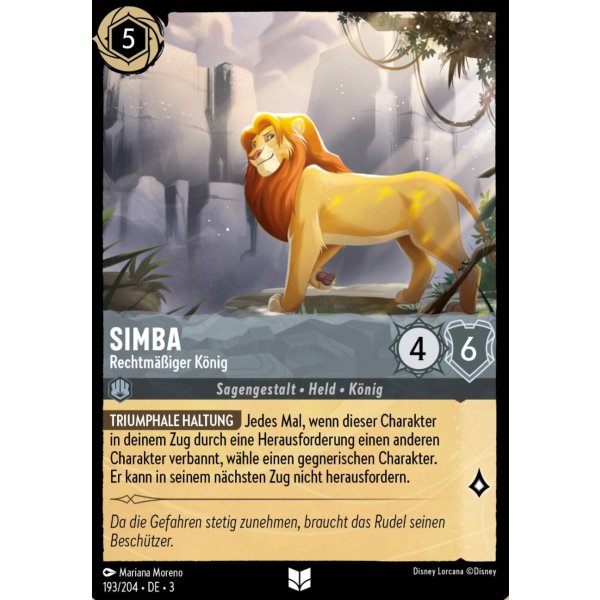 Simba - Rechtm&auml;&szlig;iger K&ouml;nig  3INK-193
