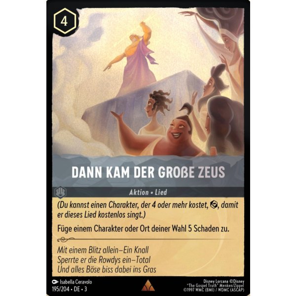 Dann kam der gro&szlig;e Zeus  3INK-195-Holo