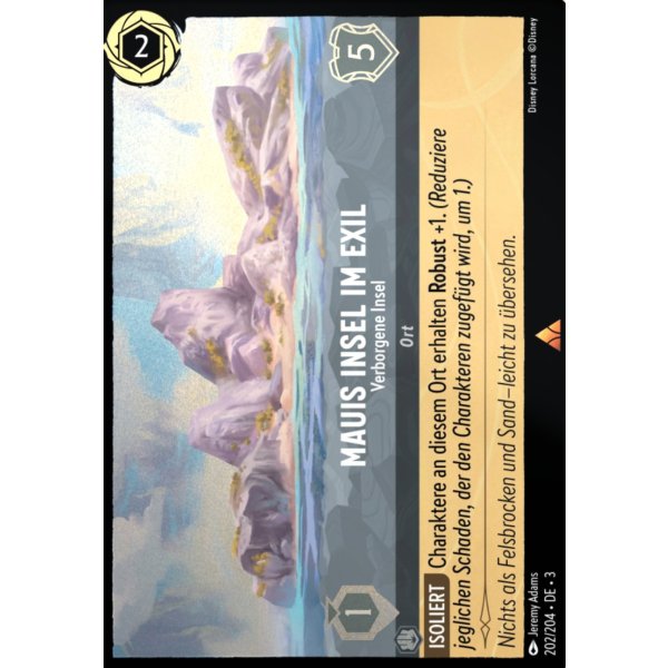 Mauis Insel im Exil - Verborgene Insel 3INK-202-Holo