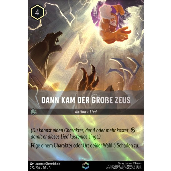 Dann kam der gro&szlig;e Zeus (V.2) 3INK-222