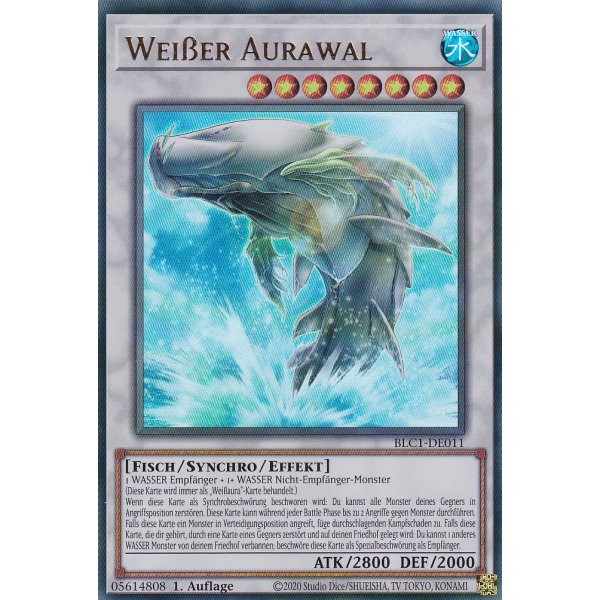 Wei&szlig;er Aurawal BLC1-DE011 (V.1 Gold Ultra Rare)
