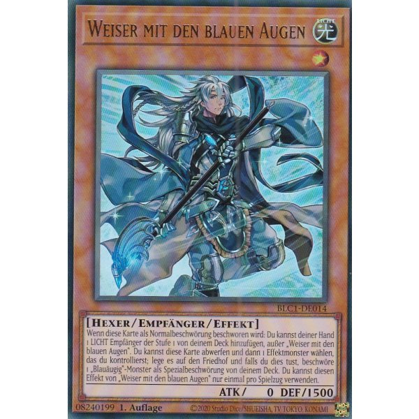 Weiser mit den blauen Augen BLC1-DE014 (V.1 Gold Ultra Rare)