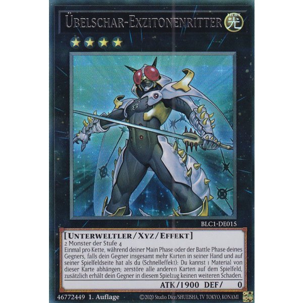 &Uuml;belschar-Exzitonenritter BLC1-DE015 (V.2 Silver Ultra Rare)