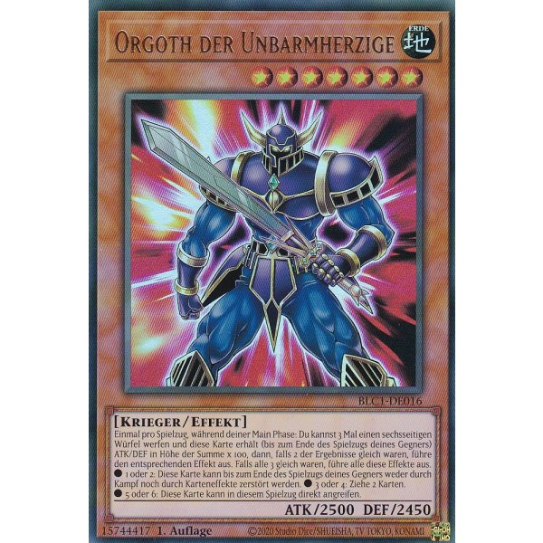Orgoth der Unbarmherzige BLC1-DE016 (V.1 Gold Ultra Rare)