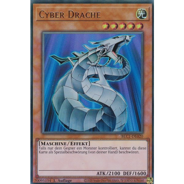 Cyber Drache BLC1-DE020 (V.1 Gold Ultra Rare)