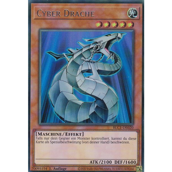Cyber Drache BLC1-DE020 (V.2 Silver Ultra Rare)