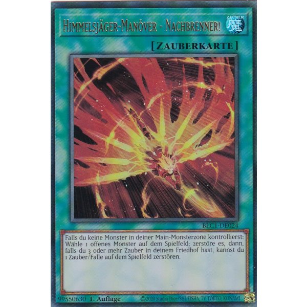 Himmelsj&auml;ger-Man&ouml;ver - Nachbrenner! BLC1-DE024 (V.1 Gold Ultra Rare)