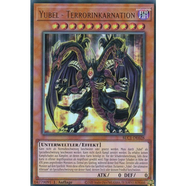Yubel - Terrorinkarnation BLC1-DE028 (V.1 Gold Ultra Rare)