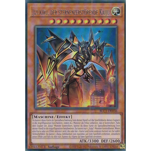 Jizukiru, der sternenzerst&ouml;rende Kaiju BLC1-DE036 (V.2 Silver Ultra Rare)