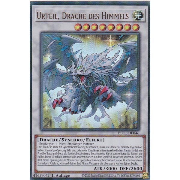 Urteil, Drache des Himmels BLC1-DE046 (V.1 Gold Ultra Rare)