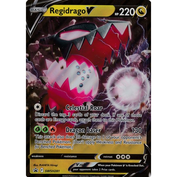 Regidrago V SWSH281 PROMO XXL OVERSIZED/&Uuml;BERGRO&szlig; Englisch