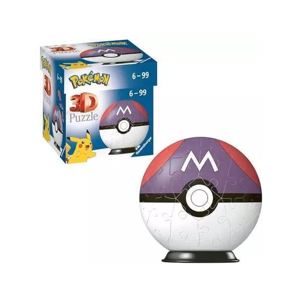 Pokemon - Meisterball 3D Puzzleball 54 Teile