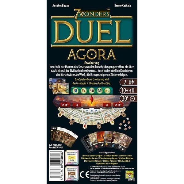 7 Wonders Duel - Agora - Brettspiel-Erweiterung