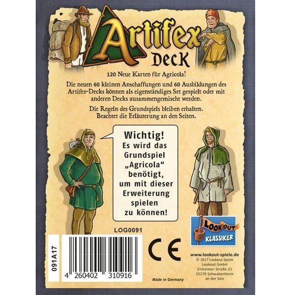 Agricola - Artifex Deck - Brettspiel-Erweiterung