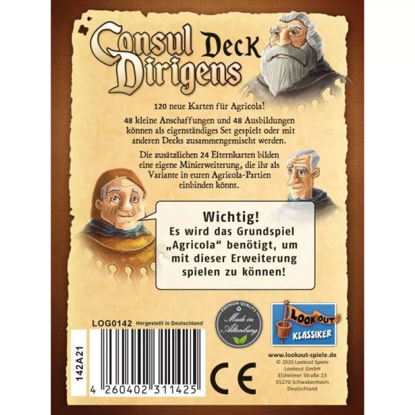Agricola - Consul Dirigens-Deck - Brettspiel-Erweiterung