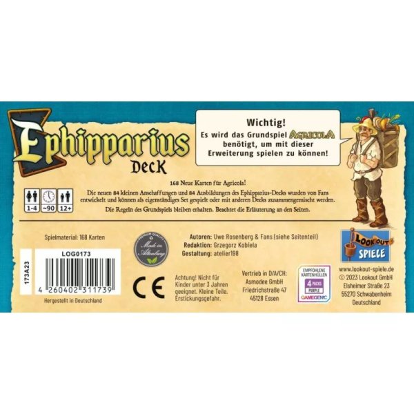 Agricola - Ephipparius Deck - Brettspiel-Erweiterung