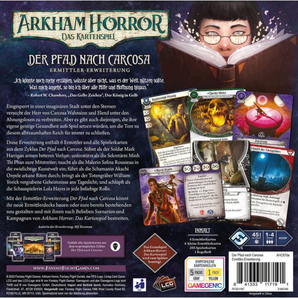 Arkham Horror Das Kartenspiel - Der Pfad nach Carcosa (Ermittler-Erweiterung)