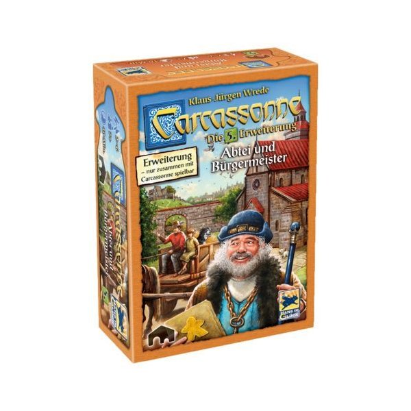 Carcassonne - Abtei und B&uuml;rgermeister Die 5. Erweiterung - Brettspiel-Erweiterung