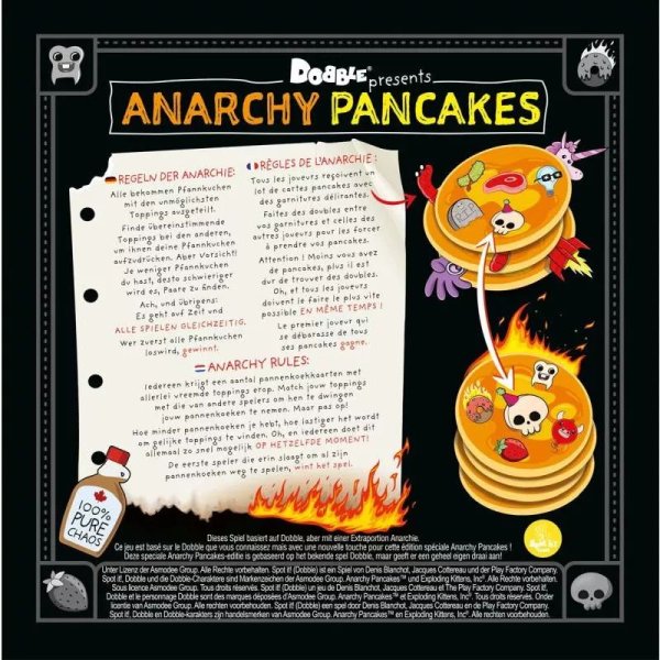 Dobble Anarchy Pancakes - Geschicklichkeitsspiel