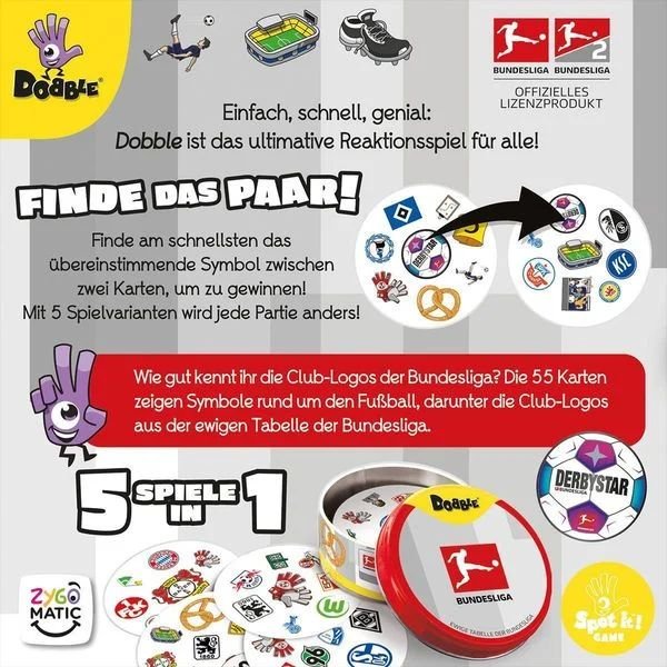 Dobble Bundesliga - Geschicklichkeitsspiel