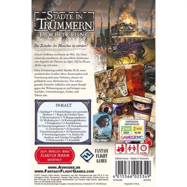 Eldritch Horror - St&auml;dte in Tr&uuml;mmern - Brettspiel-Erweiterung