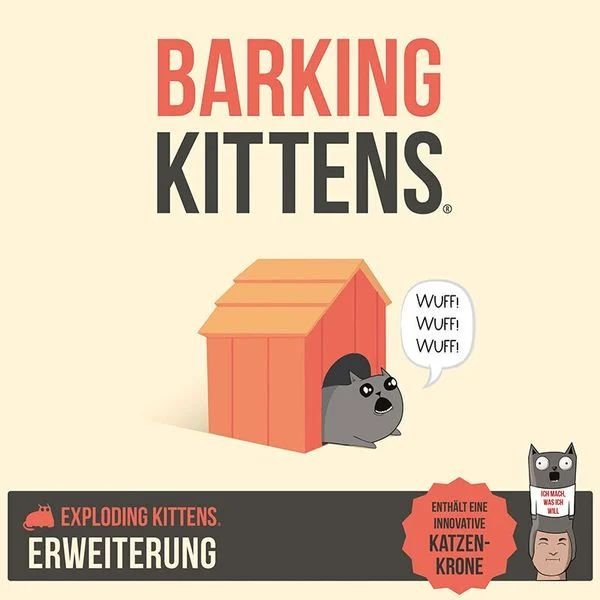 Exploding Kittens - Barking Kittens - Kartenspiel-Erweiterung
