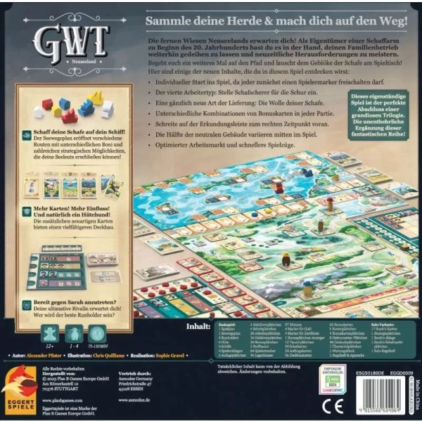 Great Western Trail Neuseeland - Brettspiel