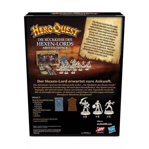 HeroQuest - Die R&uuml;ckkehr des Hexen-Lords - Brettspiel-Erweiterung