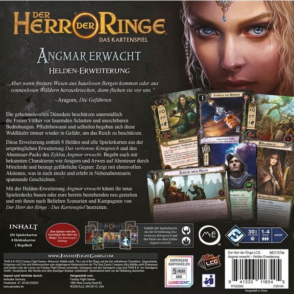 Herr der Ringe Das Kartenspiel - Angmar erwacht (Helden-Erweiterung) - Kartenspiel-Erweiterung