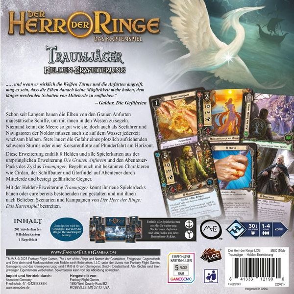 Herr der Ringe Das Kartenspiel - Traumj&auml;ger (Helden-Erweiterung) - Kartenspiel-Erweiterung