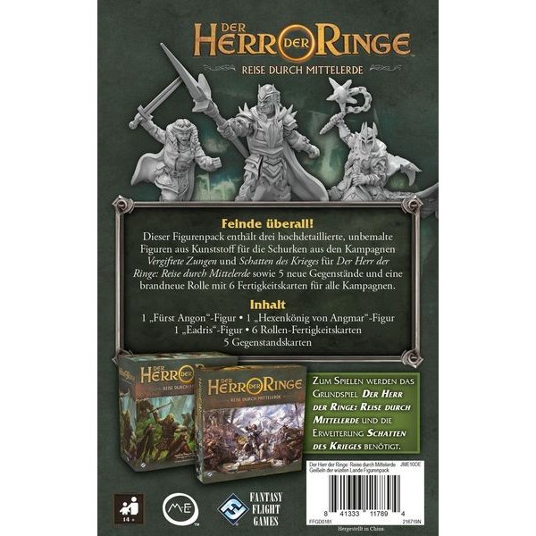 Herr der Ringe Reise durch Mittelerde - Gei&szlig;eln der w&uuml;sten Lande - Brettspiel-Erweiterung