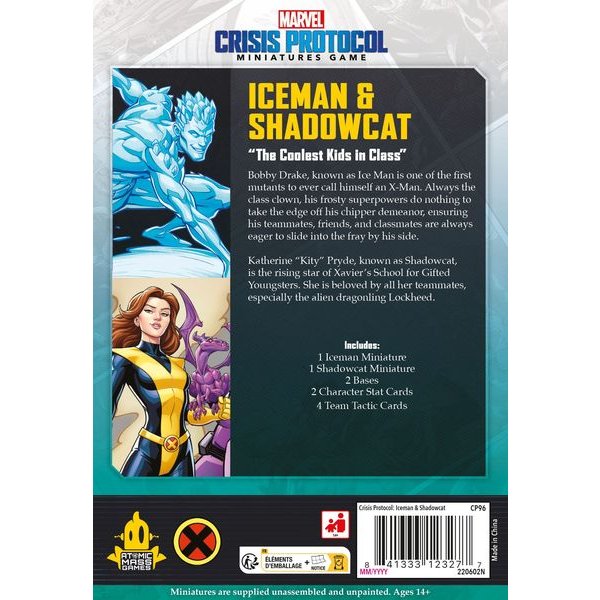 Marvel Crisis Protocol - Iceman &amp; Shadowcat - Brettspiel-Erweiterung