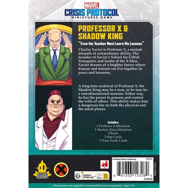 Marvel Crisis Protocol - Professor X &amp; Shadow King - Brettspiel-Erweiterung