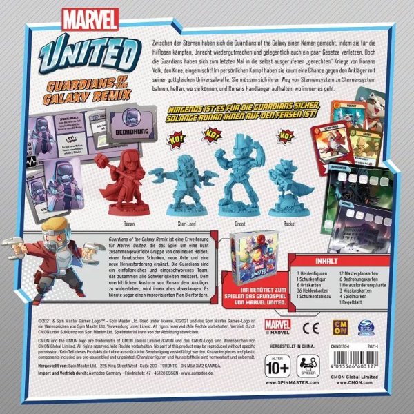 Marvel United - Guardians of the Galaxy Remix - Brettspiel-Erweiterung
