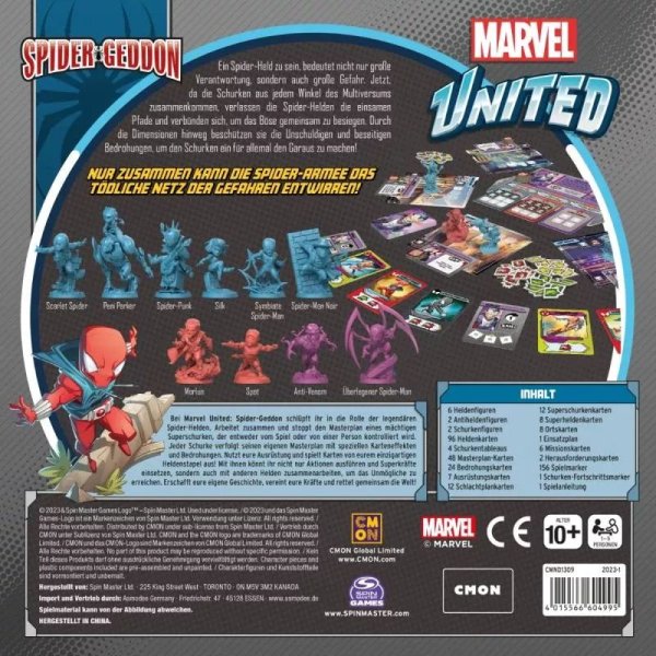 Marvel United Spider-Geddon - Brettspiel