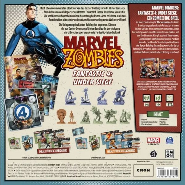 Marvel Zombies - Fantastic 4 Under Siege - Brettspiel-Erweiterung
