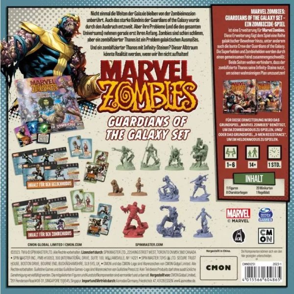 Marvel Zombies - Guardians of the Galaxy Set - Brettspiel-Erweiterung