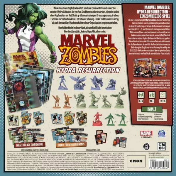 Marvel Zombies - Hydra Resurrection - Brettspiel-Erweiterung
