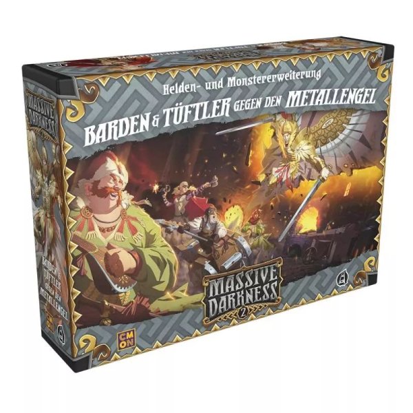 Massive Darkness 2 - Barden &amp; T&uuml;ftler gegen den Metallengel - Brettspiel-Erweiterung