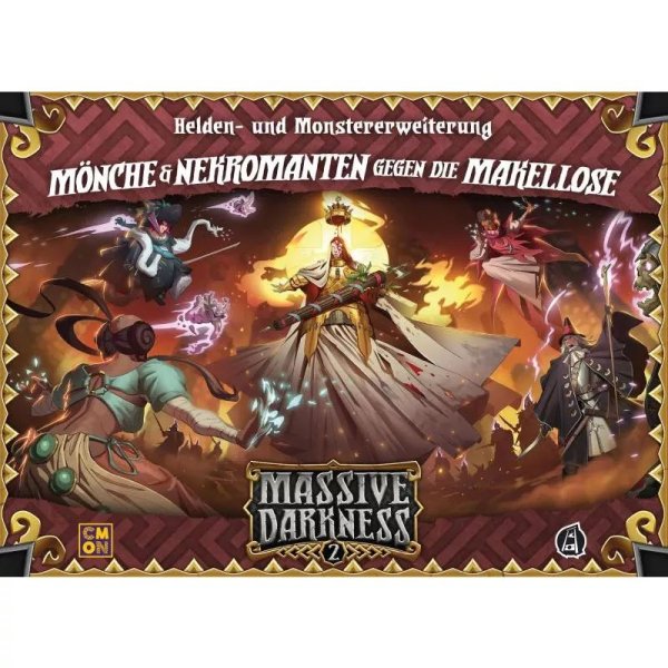 Massive Darkness 2 - M&ouml;nche &amp; Nekromanten gegen die Makellose - Brettspiel-Erweiterung