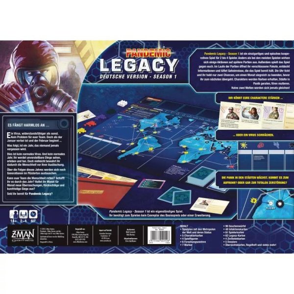 Pandemic Legacy Season 1 (Blau) - Brettspiel