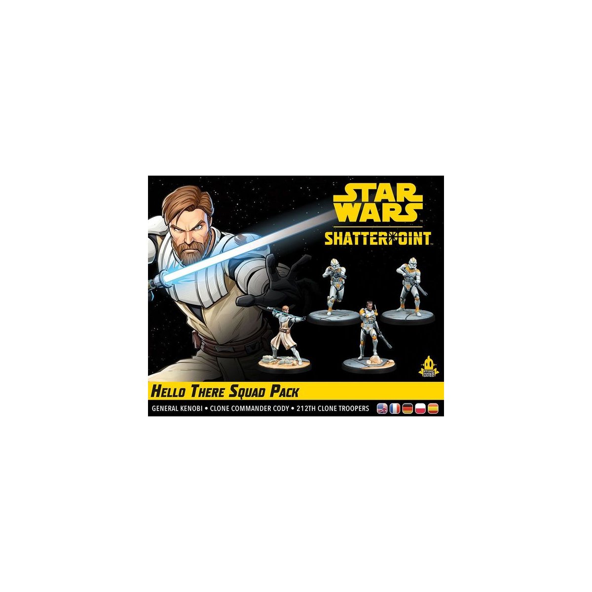 Maglietta Star Wars 'Hello There' Uomo - Mandalorian, T-shirt Manica Corta Nera, Regalo Per Fan