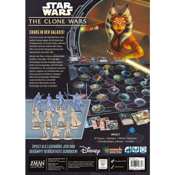 Star Wars The Clone Wars - Brettspiel