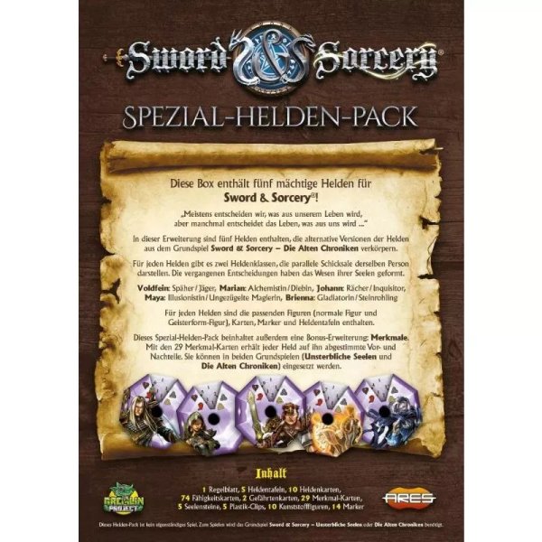 Sword &amp; Sorcery - Alternative Helden &amp; Geisterformen - Brettspiel-Erweiterung