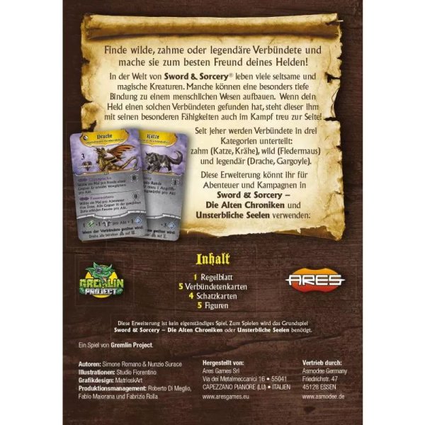 Sword &amp; Sorcery Die Alten Chroniken - Chaotische Verb&uuml;ndete - Brettspiel-Erweiterung