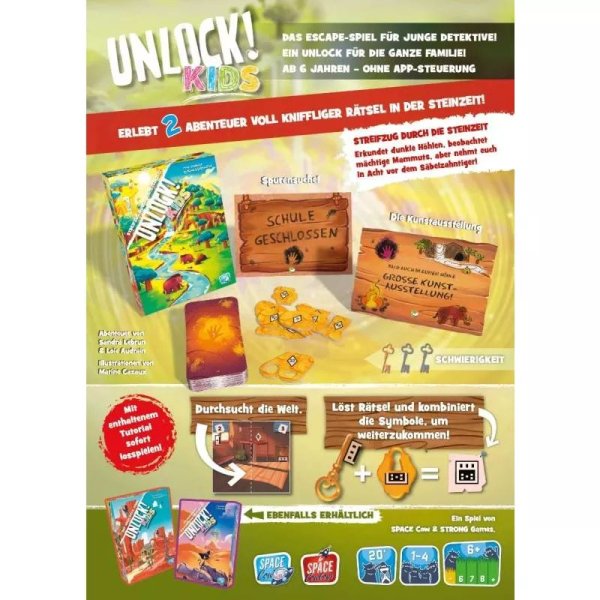 Unlock! Kids Streifzug durch die Steinzeit - Denkspiel